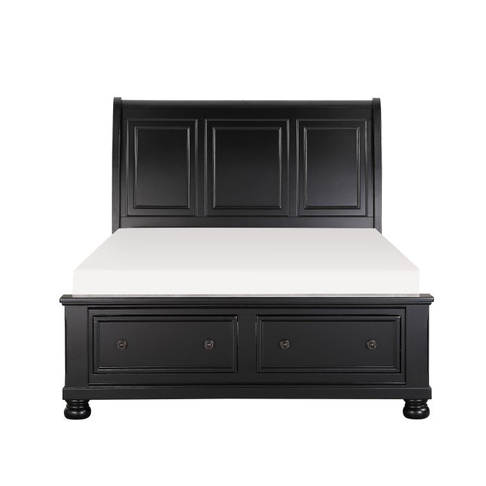 Laurelin (3)California King Sleigh Platform Bed with Footboard Storage - Furniture 4 Less Outlet (Salinas,CA)