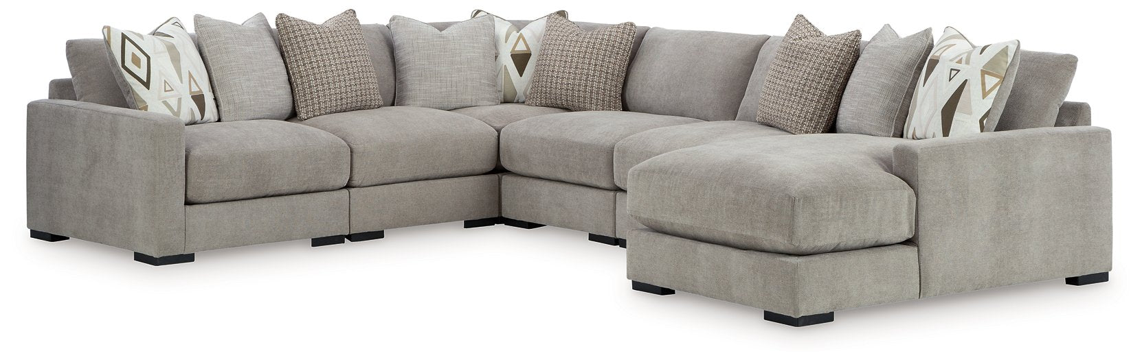 Aslan Court Sectional with Chaise - Furniture 4 Less Outlet (Salinas,CA)