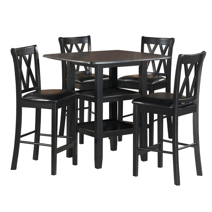 2514BK-36 - 5-Piece Pack Counter Height Set - Furniture 4 Less Outlet (Salinas,CA)