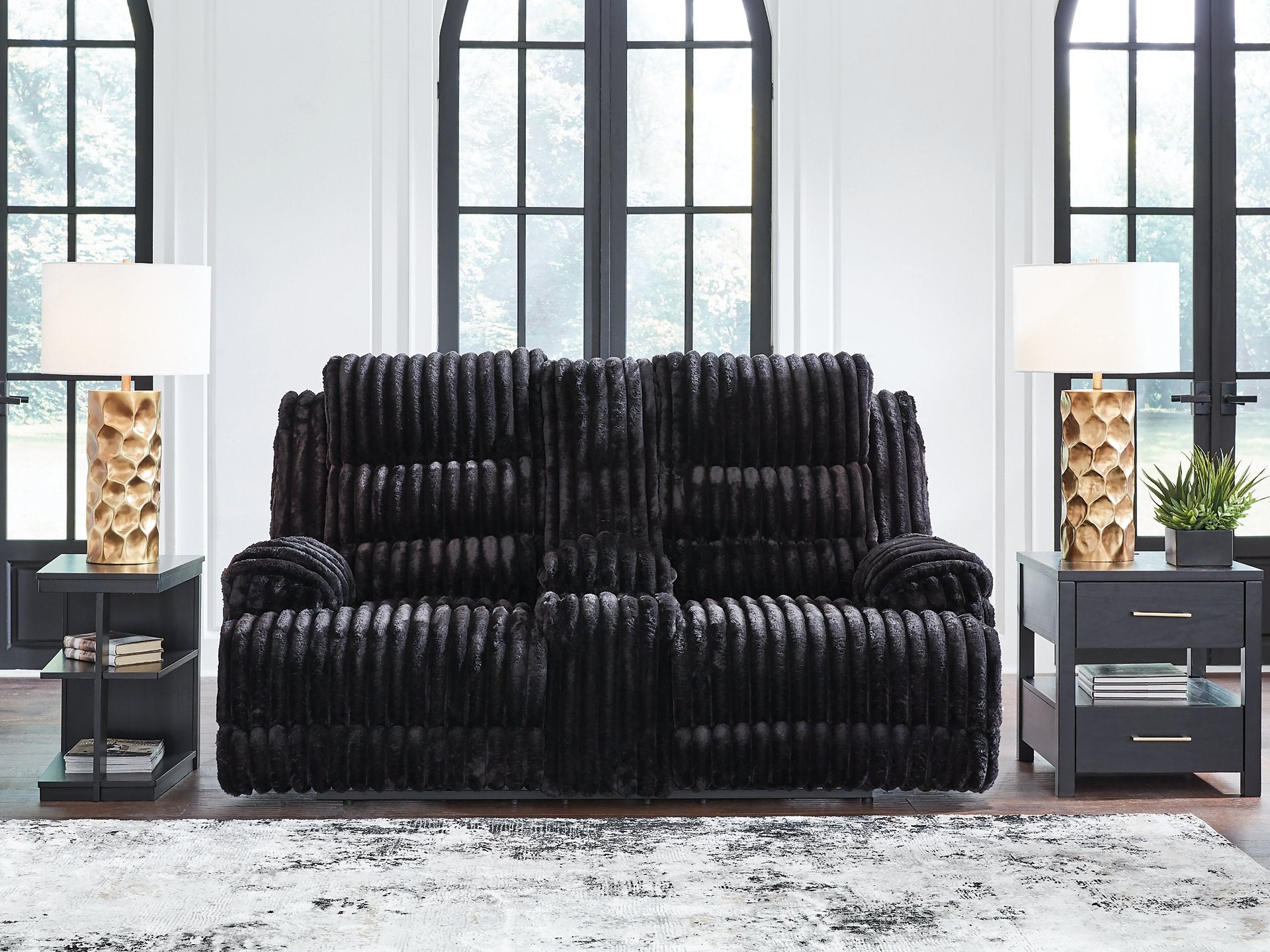 Rhine Falls Reclining Loveseat with Console - Furniture 4 Less Outlet (Salinas,CA)
