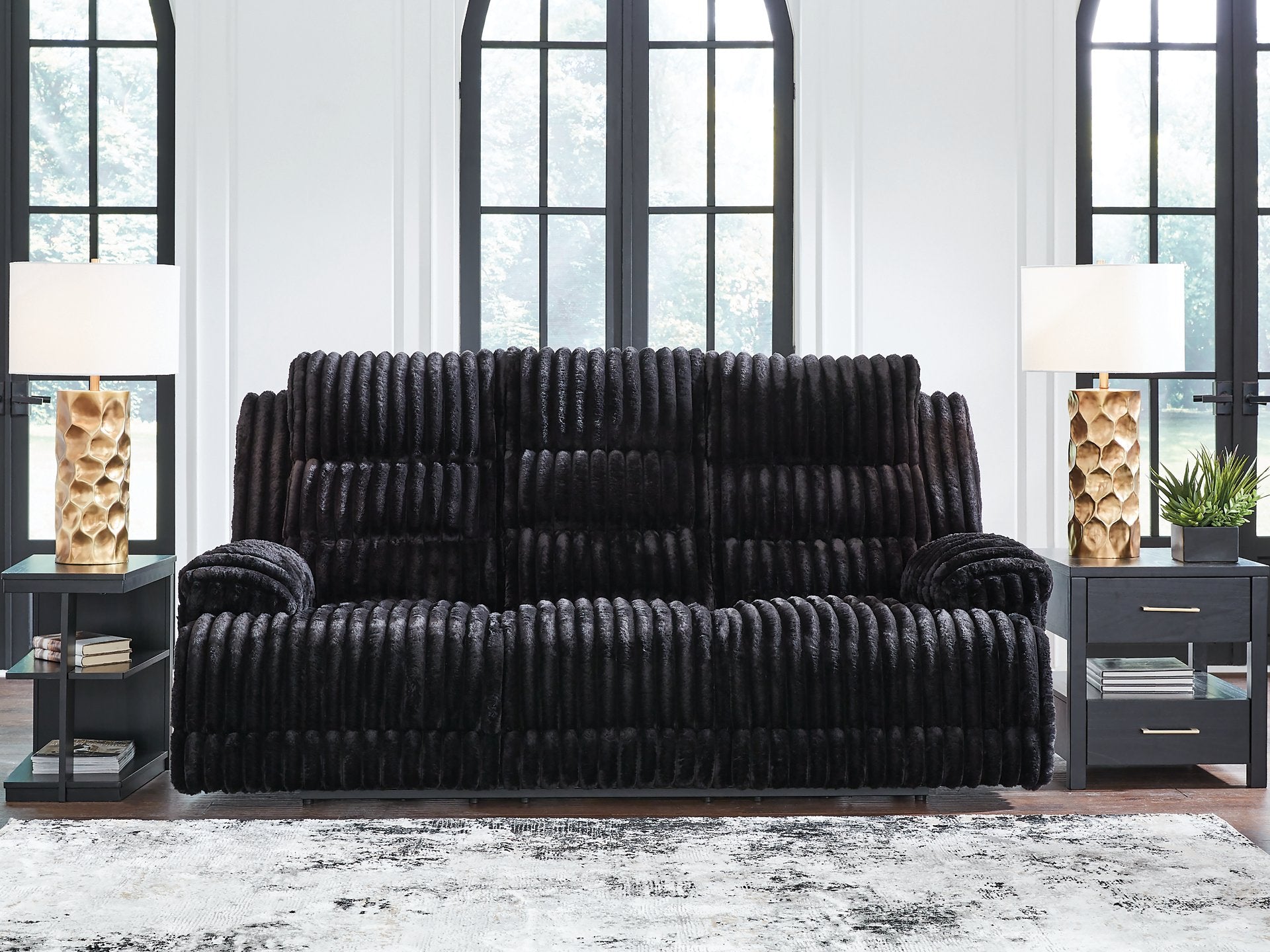 Rhine Falls Power Reclining Sofa with Drop Down Table - Furniture 4 Less Outlet (Salinas,CA)