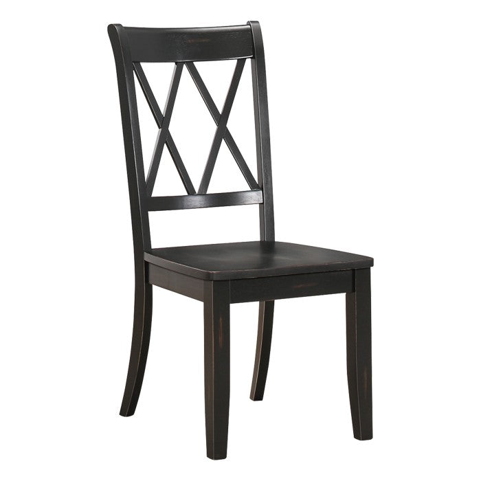 5516BKS - Side Chair, Black - Furniture 4 Less Outlet (Salinas,CA)