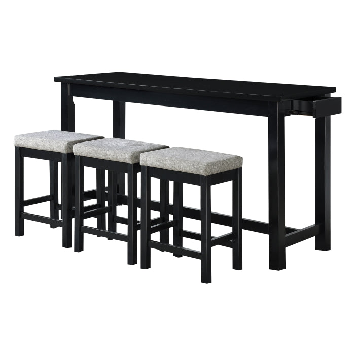 5713BK - 4-Piece Pack Counter Height Set - Furniture 4 Less Outlet (Salinas,CA)