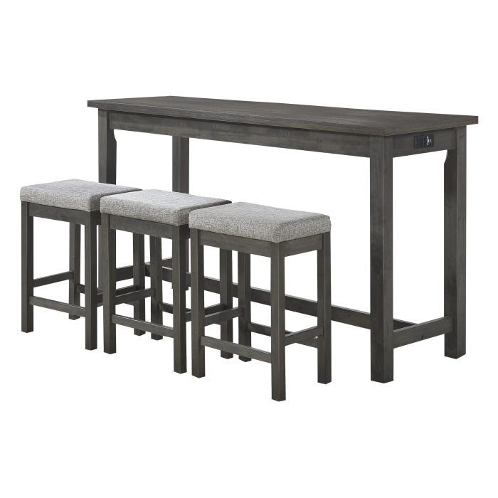 5713GY - 4-Piece Pack Counter Height Set - Furniture 4 Less Outlet (Salinas,CA)
