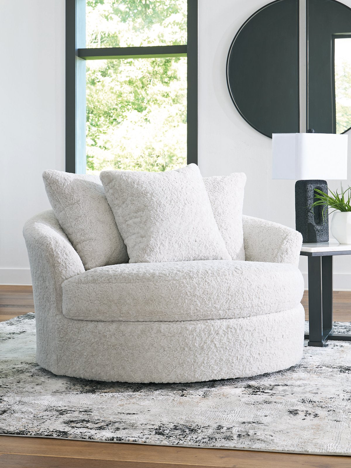 Cuddle Plush Oversized Swivel Accent Chair - Furniture 4 Less Outlet (Salinas,CA)