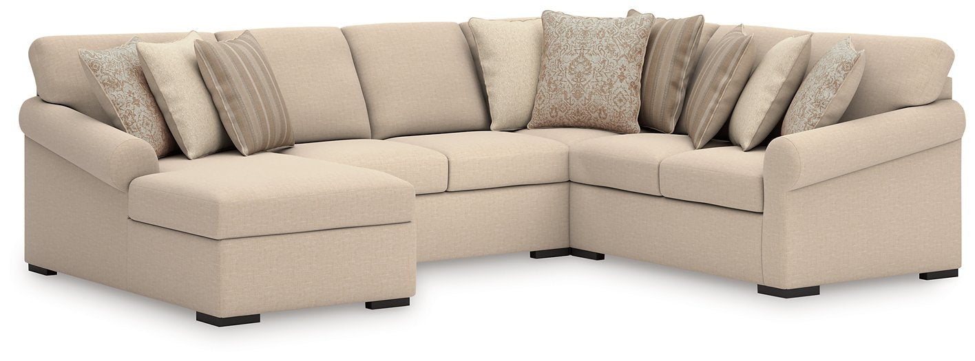 LadyMae Sectional with Chaise - Furniture 4 Less Outlet (Salinas,CA)