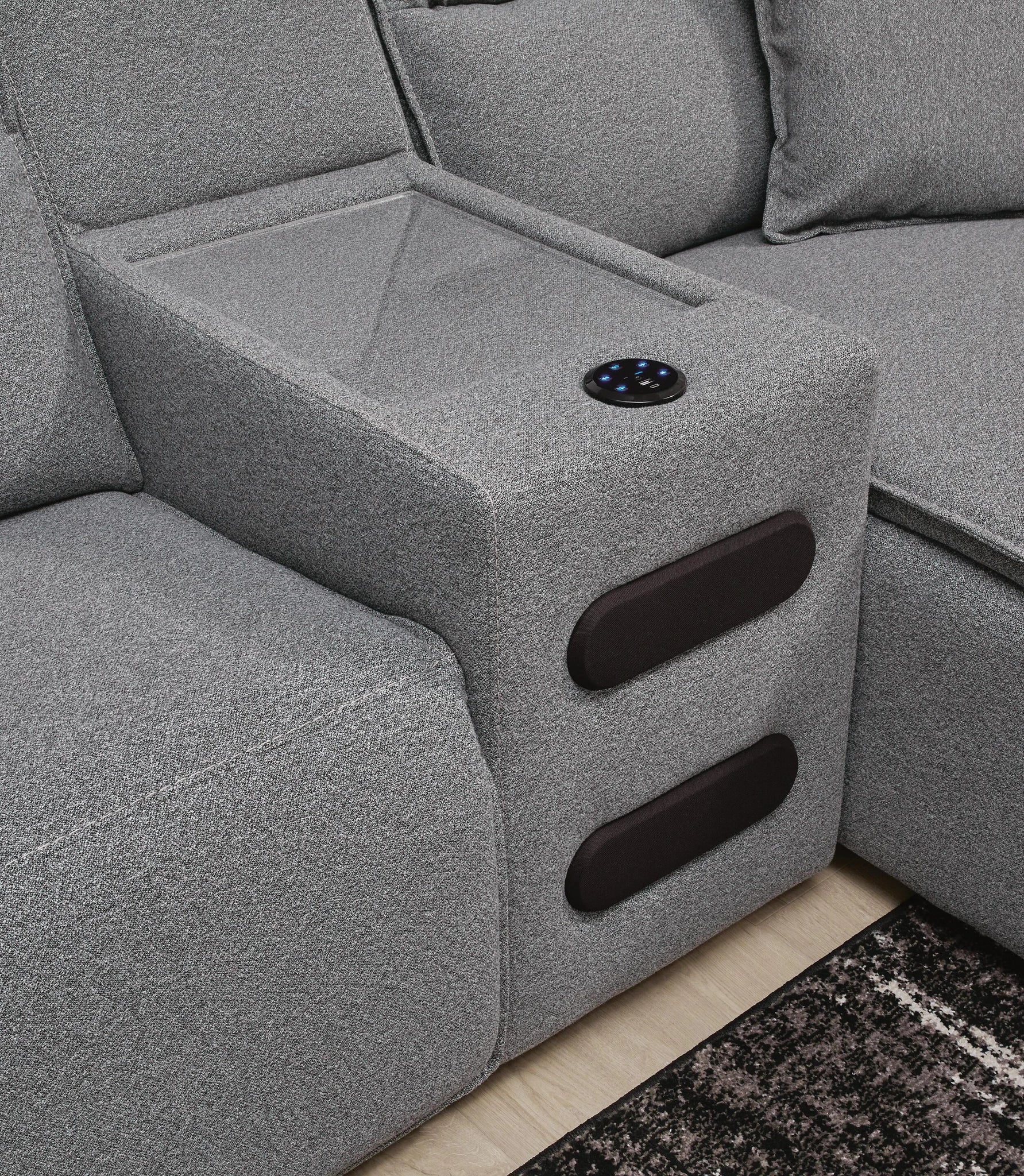 Modmax II Power Reclining Sectional with Chaise and Audio System