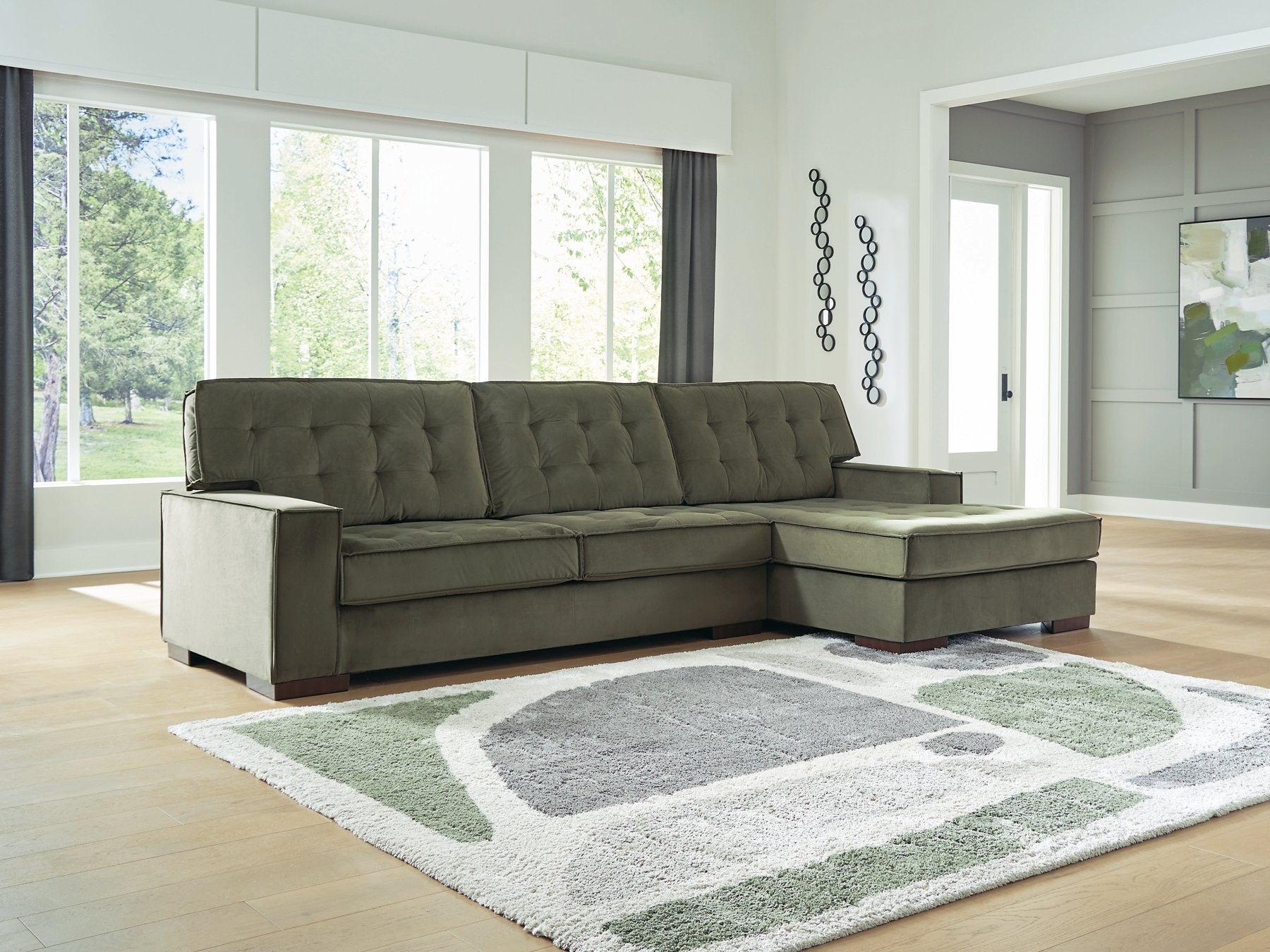 Caspian-Town Sectional with Chaise - Furniture 4 Less Outlet (Salinas,CA)
