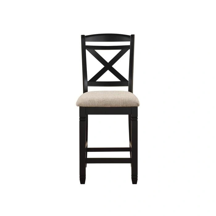 Baywater Counter Height Chair in Black (Set of 2)