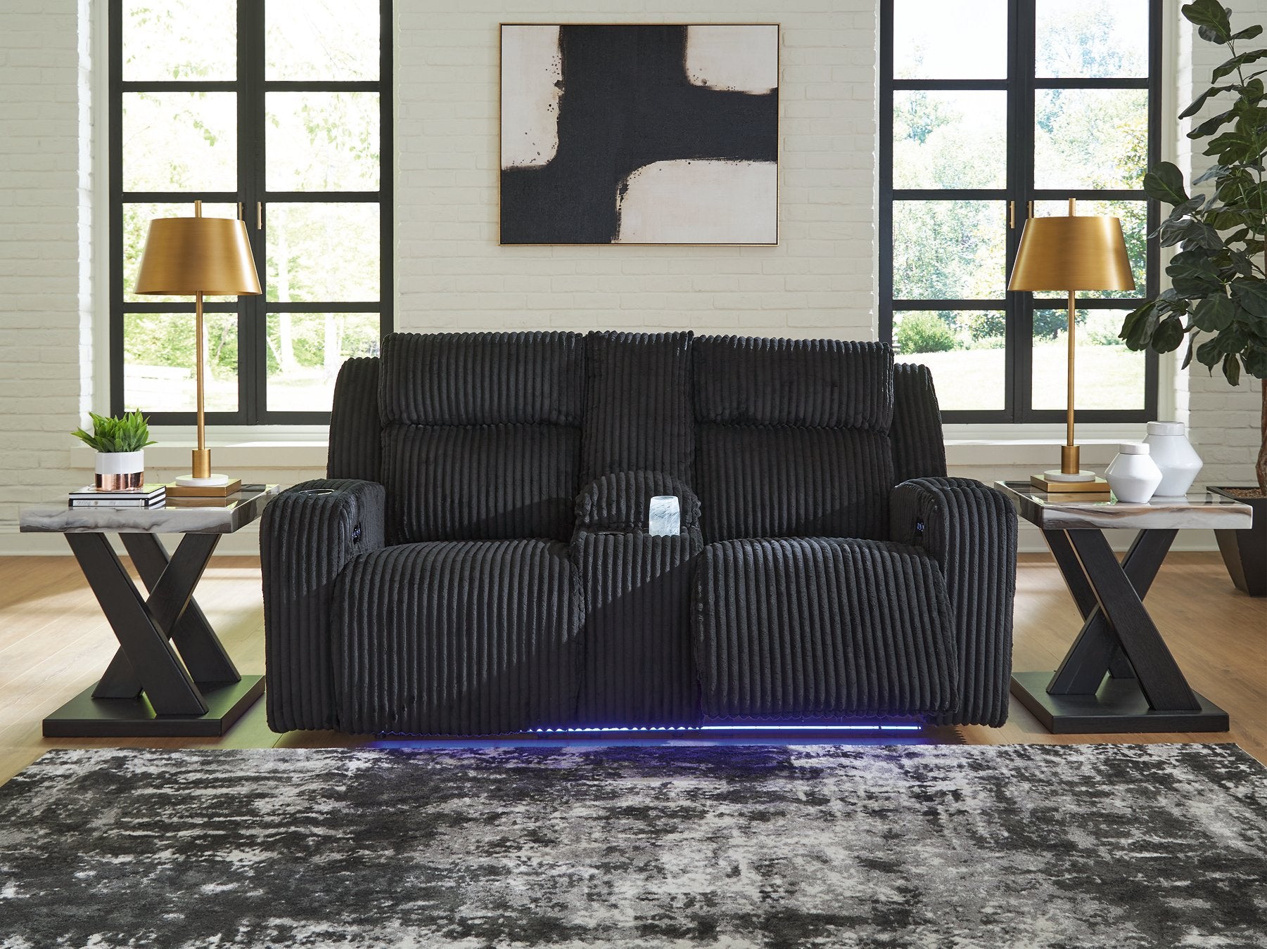 Forest Lake Power Reclining Loveseat with Console - Furniture 4 Less Outlet (Salinas,CA)