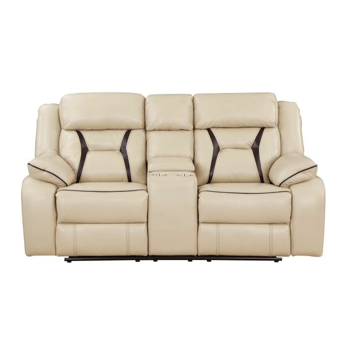 8229NBE-2 - Double Reclining Love Seat with Center Console - Furniture 4 Less Outlet (Salinas,CA)