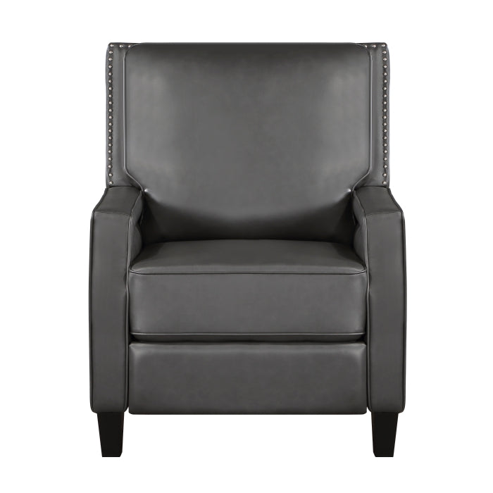 8504GRY-1 - Push Back Reclining Chair - Furniture 4 Less Outlet (Salinas,CA)