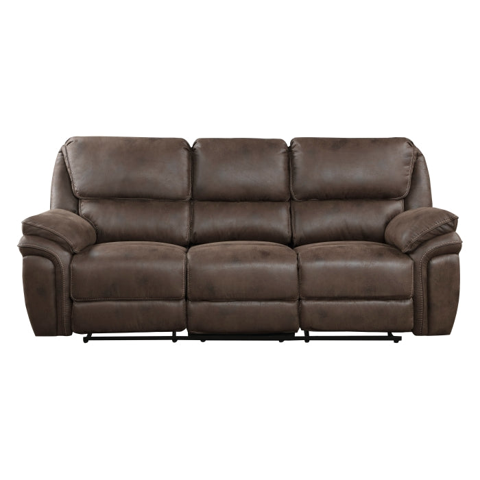8517BRW-3 - Double Reclining Sofa - Furniture 4 Less Outlet (Salinas,CA)