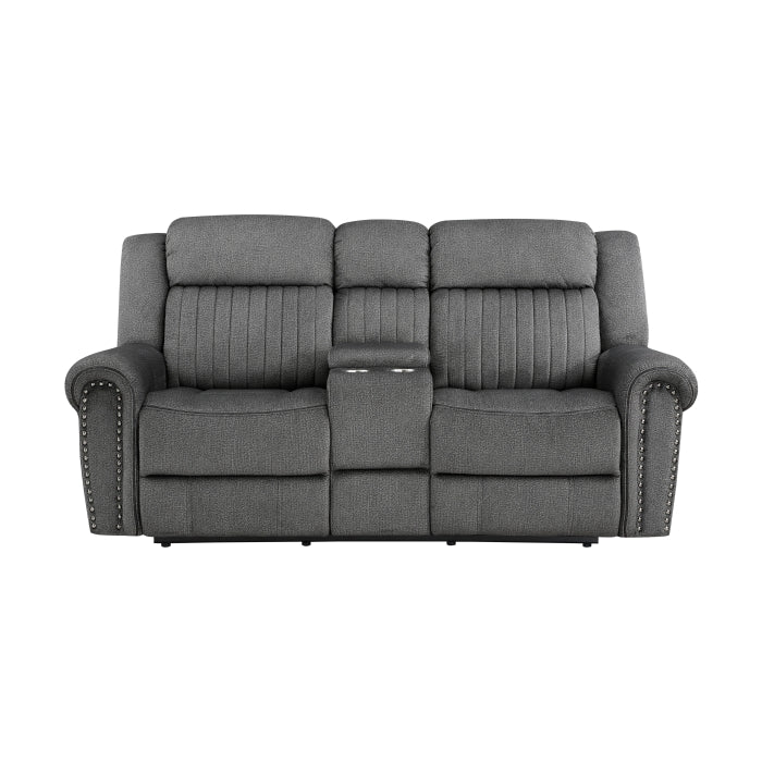 9204CC-2PW - Power Double Reclining Love Seat with Center Console - Furniture 4 Less Outlet (Salinas,CA)