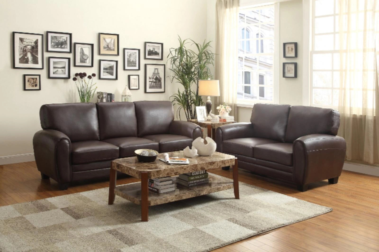 Rubin Sofa in Dark Brown
