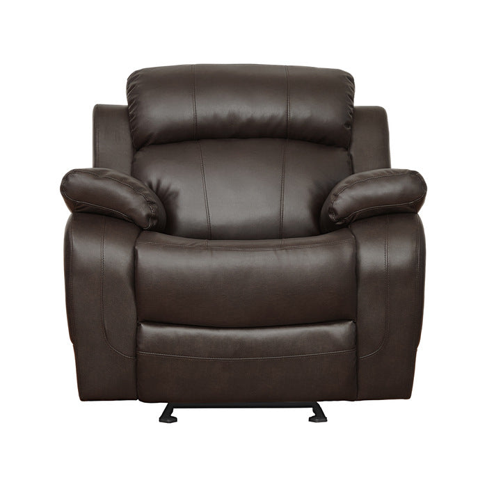 Marille Double Glider Reclining Chair in Brown - Furniture 4 Less Outlet (Salinas,CA)