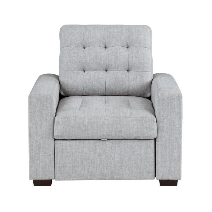 9916GY-1 - Chair with Pull-out Ottoman