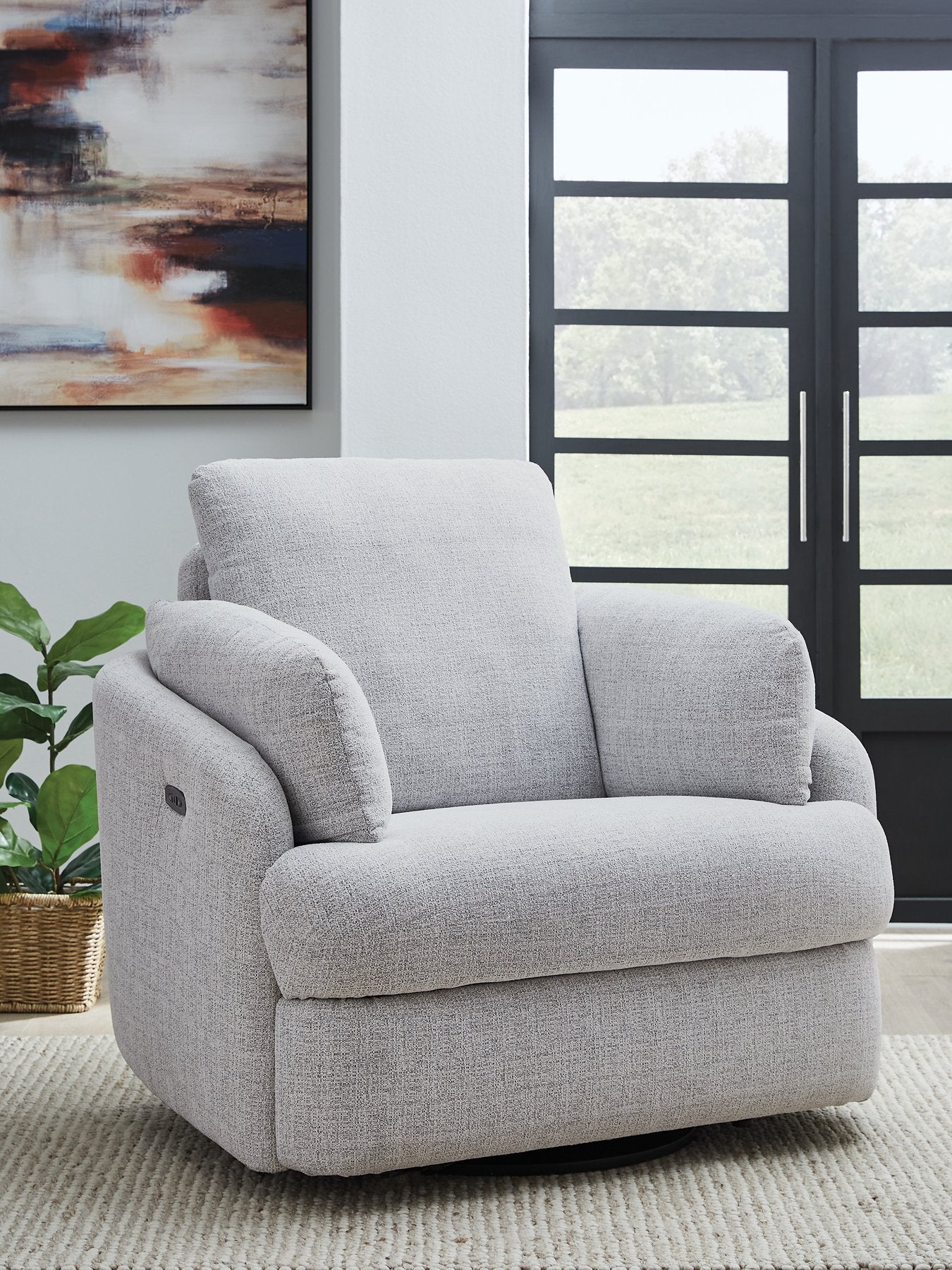 Alainmont Next-Gen Nuvella Swivel Power Recliner - Furniture 4 Less Outlet (Salinas,CA)