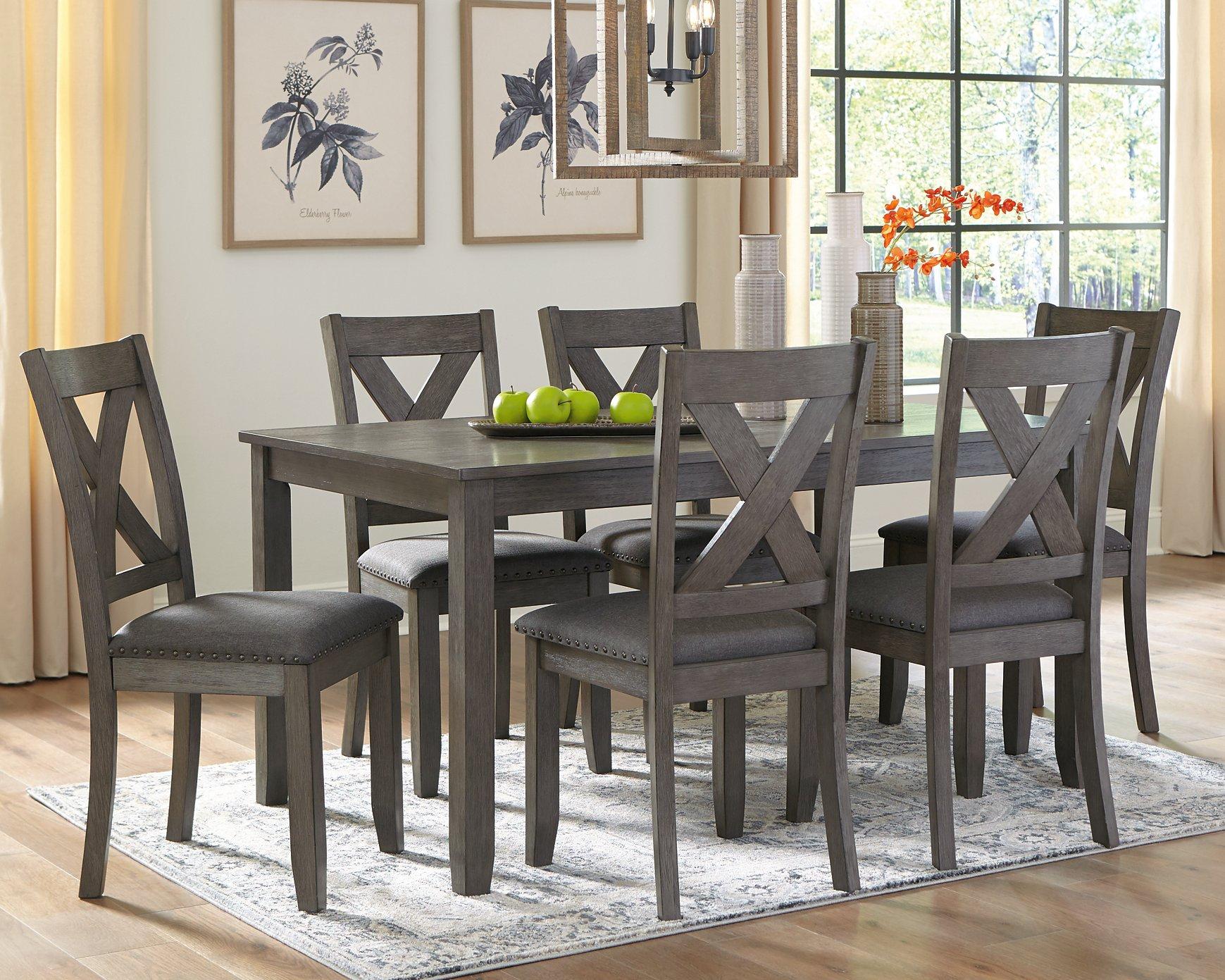 Caitbrook Dining Table and Chairs (Set of 7) - Furniture 4 Less Outlet (Salinas,CA)