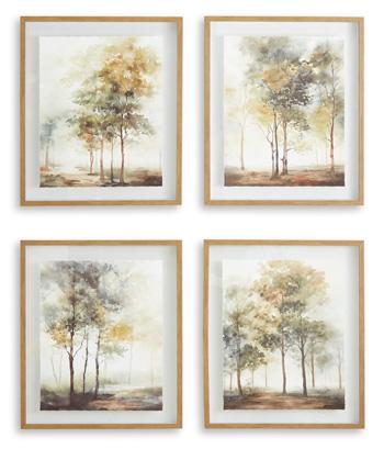 Bryneford Wall Art (Set of 4) - Furniture 4 Less Outlet (Salinas,CA)