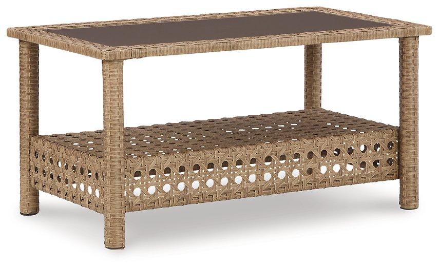 Braylee Outdoor Loveseat with Table (Set of 2) - Furniture 4 Less Outlet (Salinas,CA)
