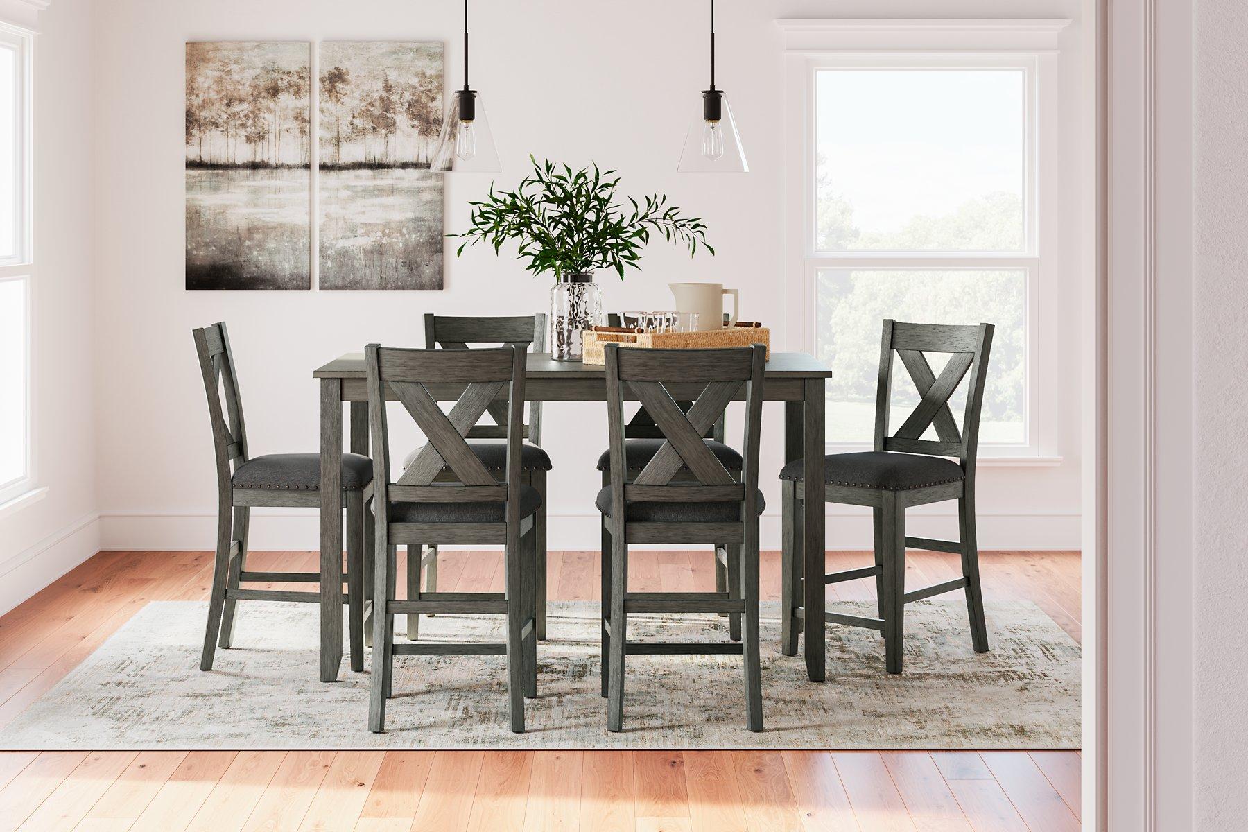 Caitbrook Counter Height Dining Table and Bar Stools (Set of 7) - Furniture 4 Less Outlet (Salinas,CA)