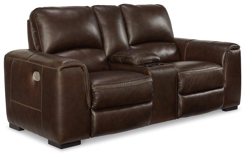 Alessandro Power Reclining Loveseat with Console - Furniture 4 Less Outlet (Salinas,CA)
