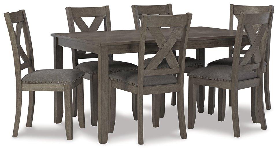 Caitbrook Dining Table and Chairs (Set of 7) - Furniture 4 Less Outlet (Salinas,CA)