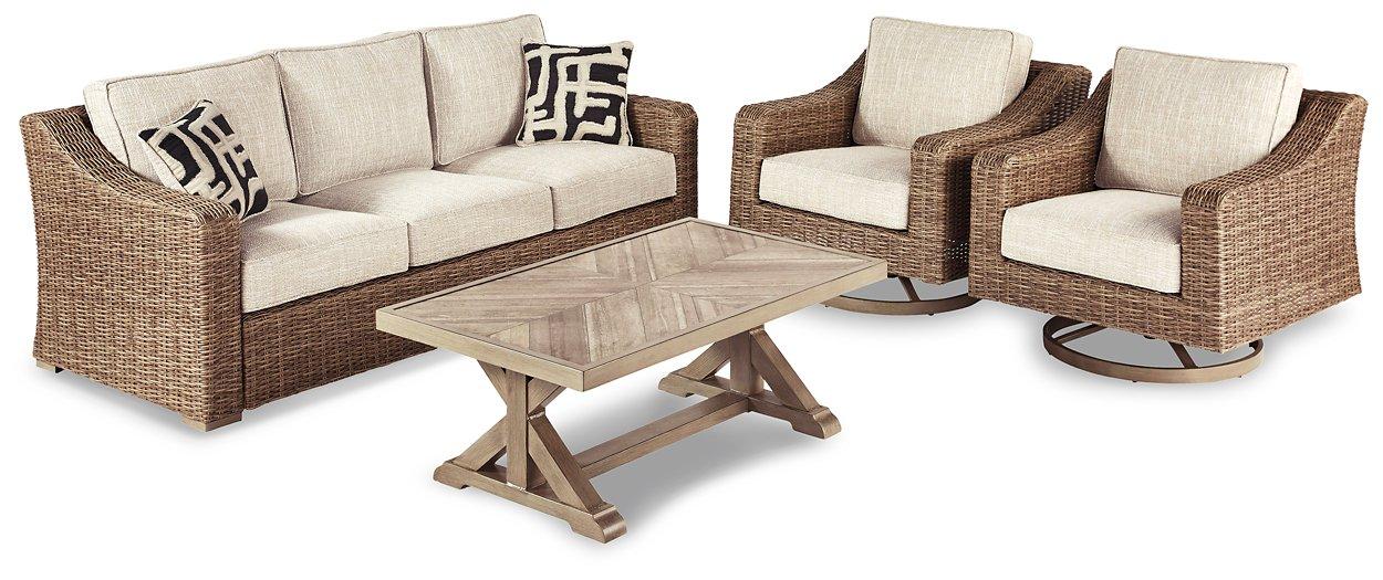 Beachcroft Outdoor Conversation Set - Furniture 4 Less Outlet (Salinas,CA)
