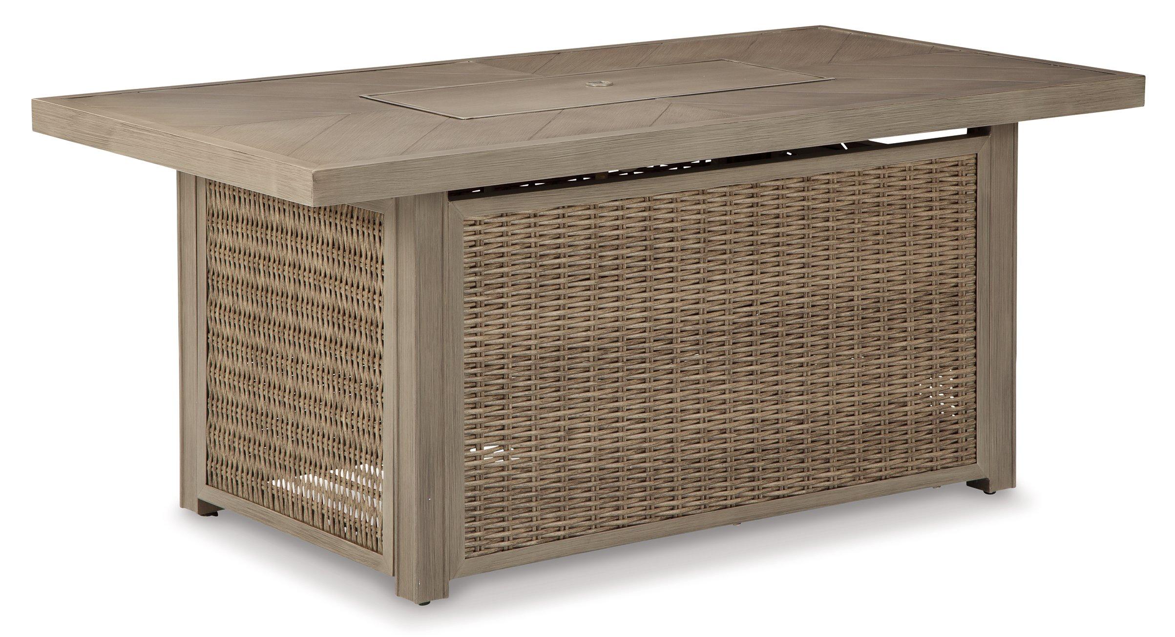 Beachcroft Outdoor Sofa, Lounge Chairs and Fire Pit - Furniture 4 Less Outlet (Salinas,CA)
