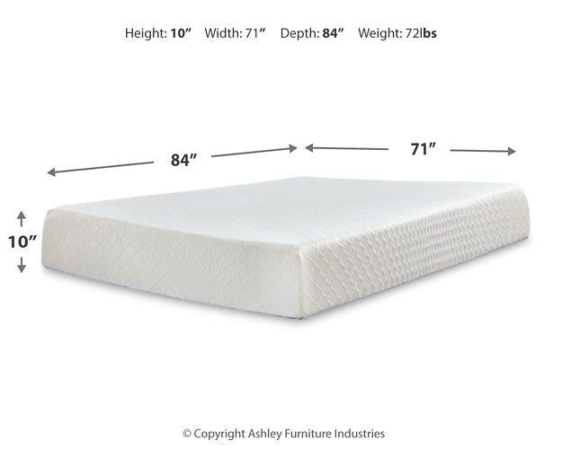 10 Inch Chime Memory Foam Mattress Set - Furniture 4 Less Outlet (Salinas,CA)