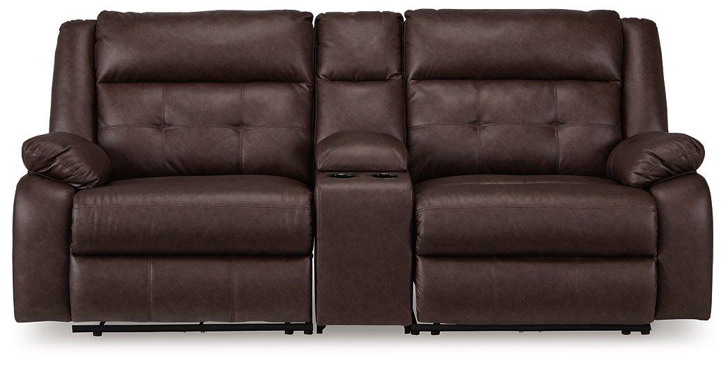 Punch Up Power Reclining Sectional Loveseat with Console - Furniture 4 Less Outlet (Salinas,CA)