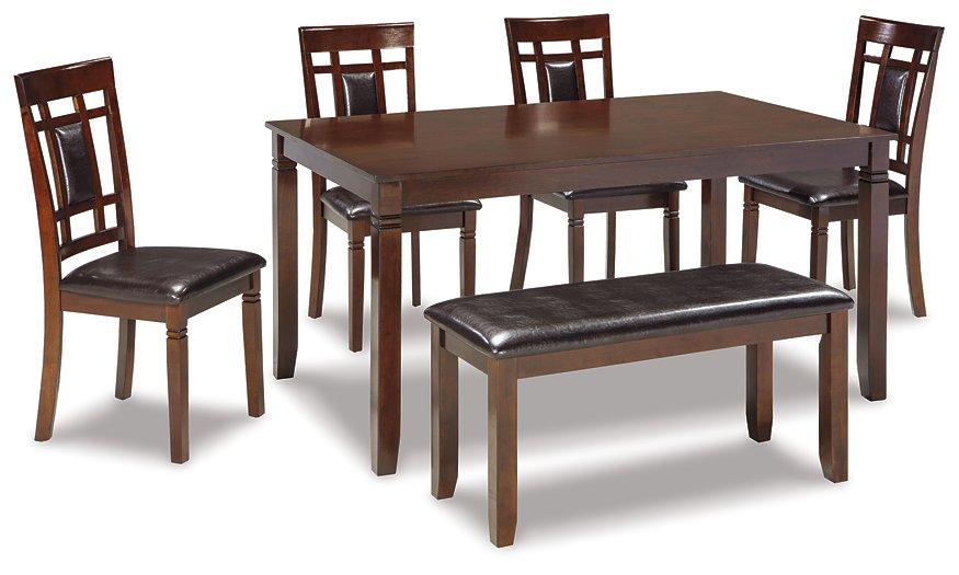 Bennox Dining Table and Chairs with Bench (Set of 6) - Furniture 4 Less Outlet (Salinas,CA)