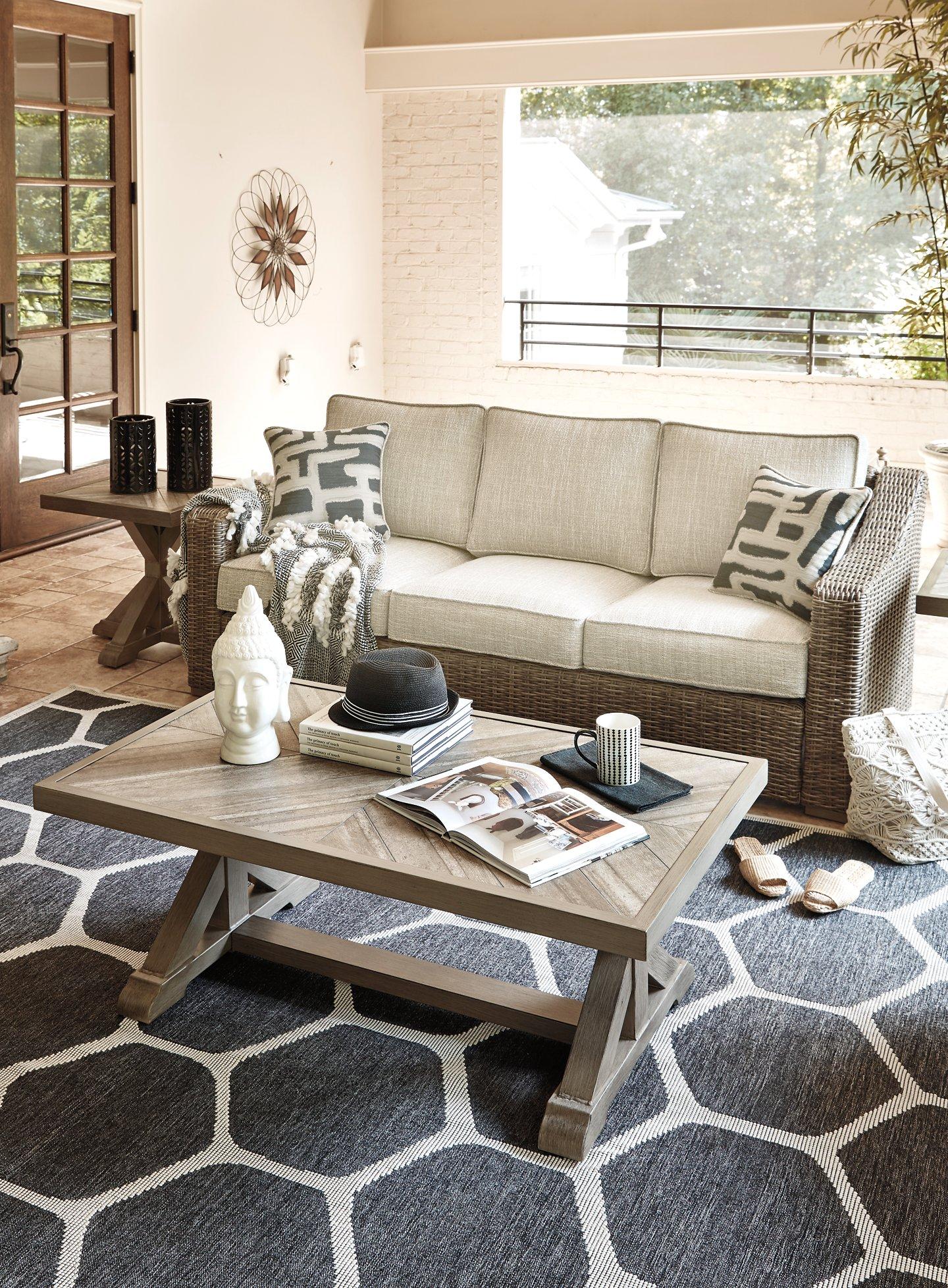 Beachcroft Beachcroft Nuvella Sofa with Coffee and End Table - Furniture 4 Less Outlet (Salinas,CA)