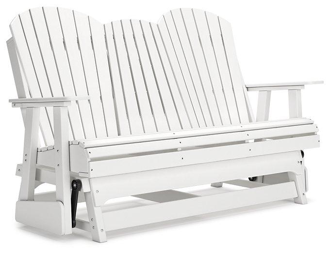 Hyland wave Outdoor Glider Loveseat - Furniture 4 Less Outlet (Salinas,CA)
