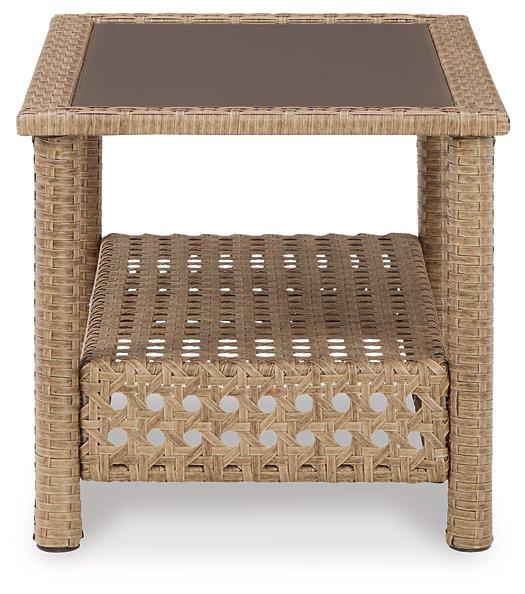 Braylee Outdoor Loveseat with Table (Set of 2) - Furniture 4 Less Outlet (Salinas,CA)