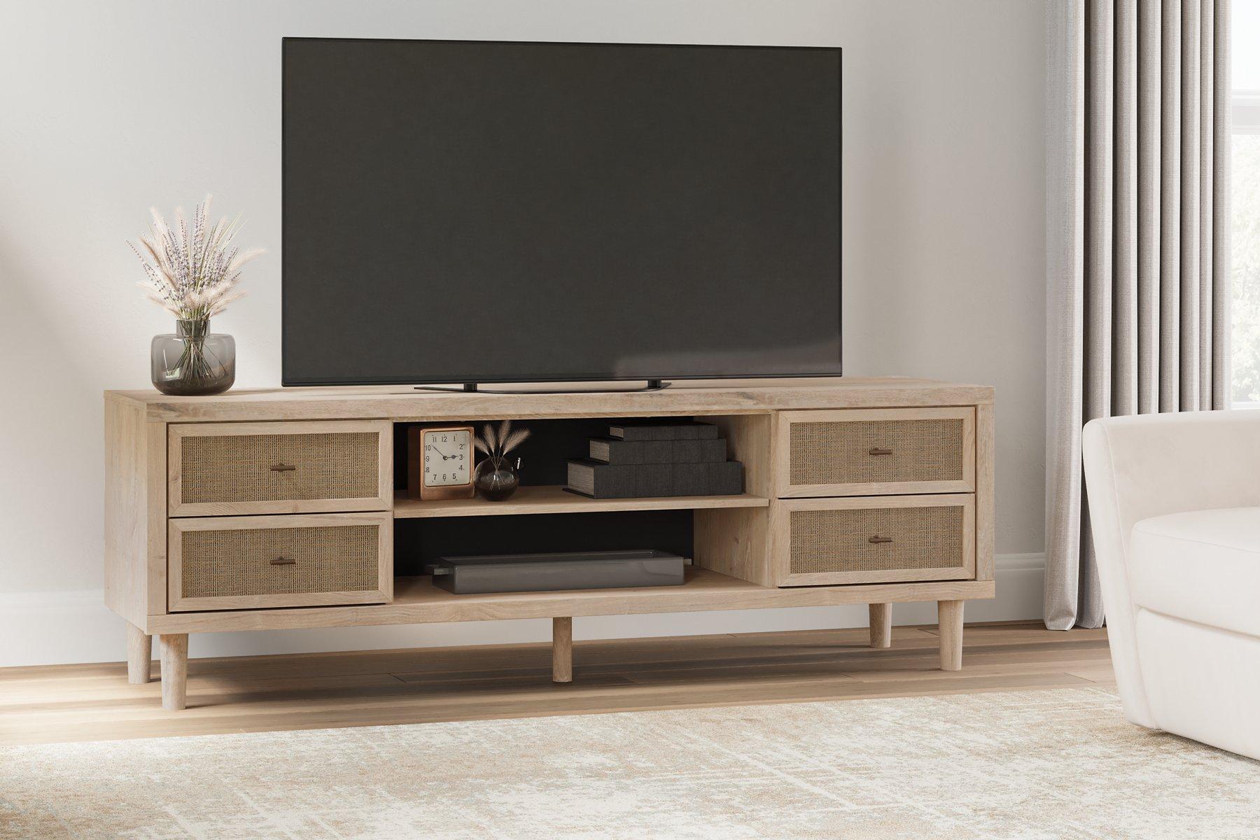 Cielden 72" TV Stand with Electric Fireplace - Furniture 4 Less Outlet (Salinas,CA)