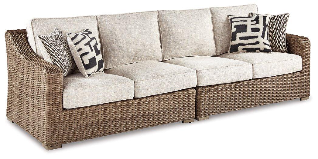 Beachcroft 2-Piece Outdoor Loveseat with Cushion - Furniture 4 Less Outlet (Salinas,CA)