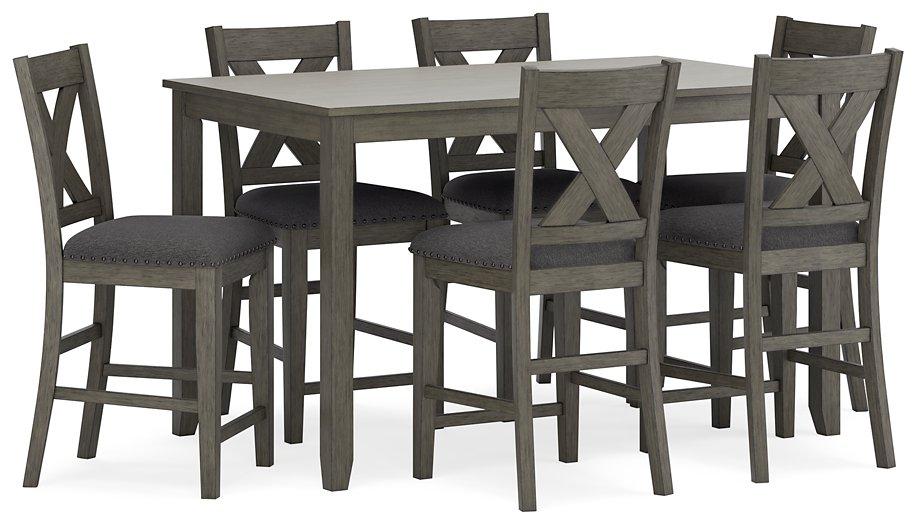Caitbrook Counter Height Dining Table and Bar Stools (Set of 7) - Furniture 4 Less Outlet (Salinas,CA)