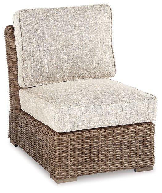 Beachcroft Outdoor Armless Chair with Cushion - Furniture 4 Less Outlet (Salinas,CA)