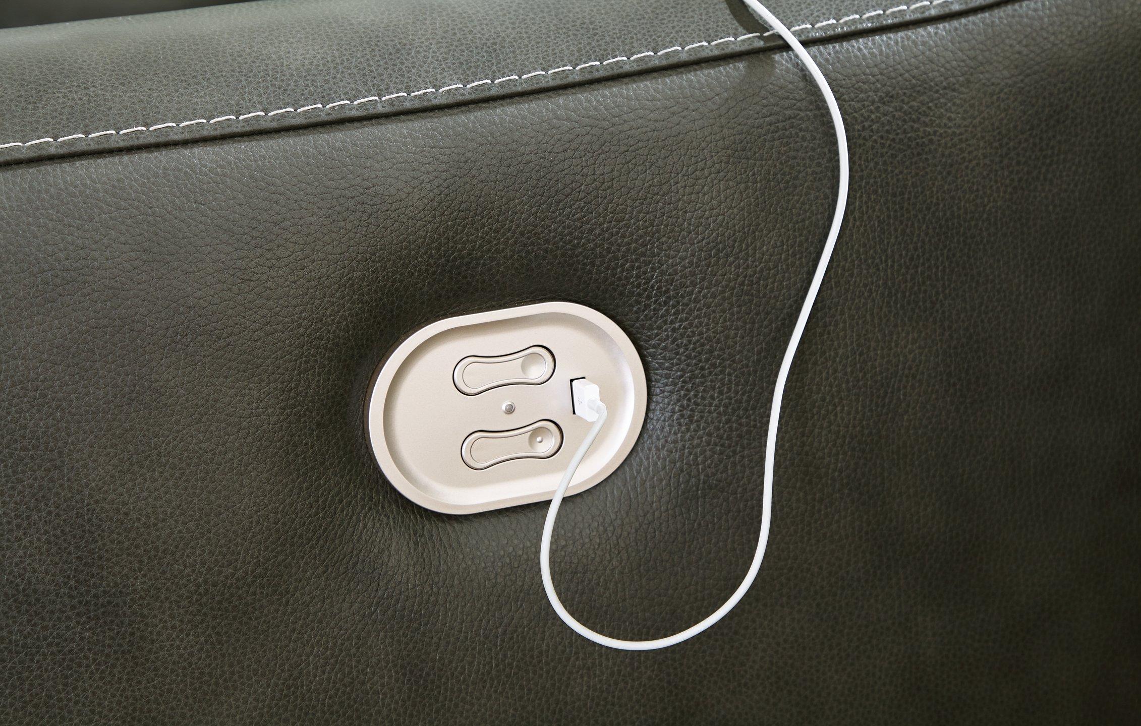 Center Line Power Reclining Sectional Loveseat - Furniture 4 Less Outlet (Salinas,CA)