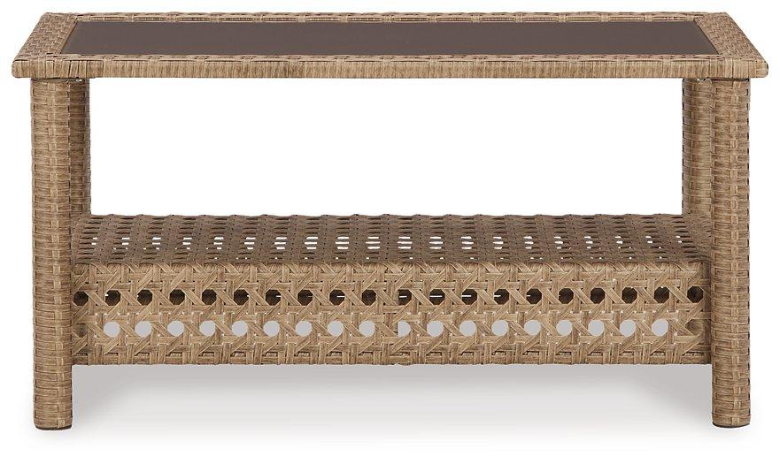 Braylee Outdoor Loveseat with Table (Set of 2) - Furniture 4 Less Outlet (Salinas,CA)