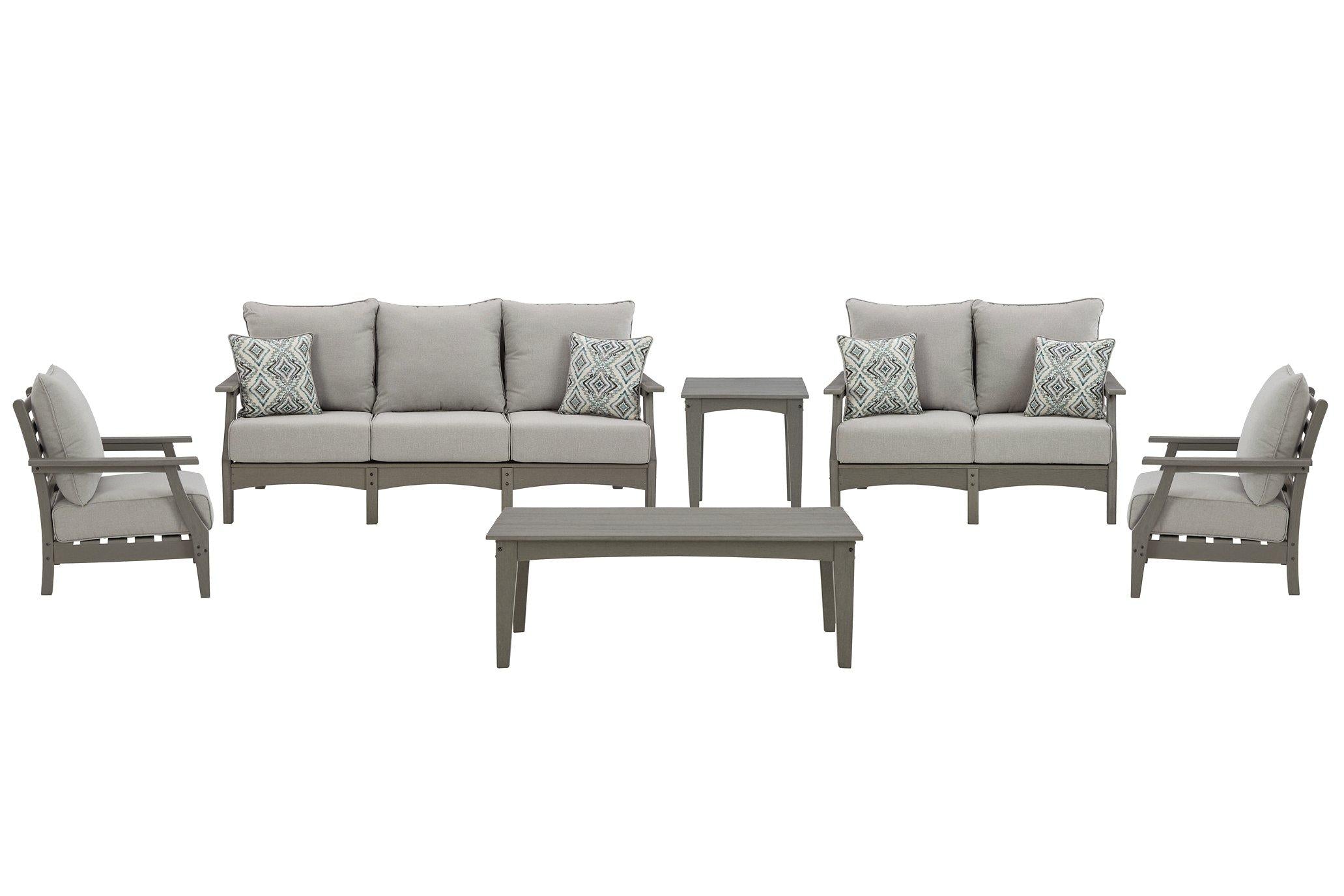 Visola Outdoor Sofa and Loveseat Set - Furniture 4 Less Outlet (Salinas,CA)