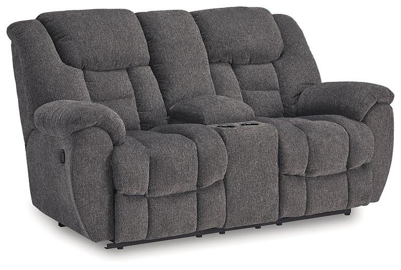 Foreside Reclining Loveseat with Console - Furniture 4 Less Outlet (Salinas,CA)
