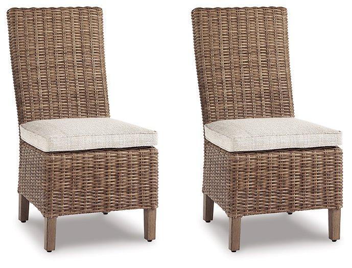 Beachcroft Outdoor Side Chair with Cushion (Set of 2) - Furniture 4 Less Outlet (Salinas,CA)