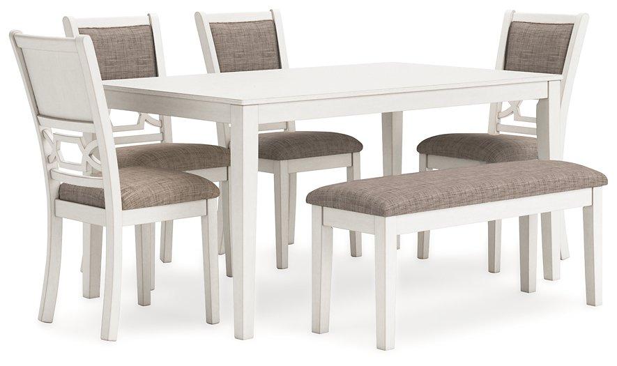 Erinberg Dining Table and 4 Chairs and Bench (Set of 6) - Furniture 4 Less Outlet (Salinas,CA)
