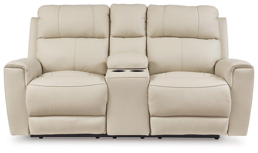 Dahlmoore Power Reclining Loveseat with Console - Furniture 4 Less Outlet (Salinas,CA)
