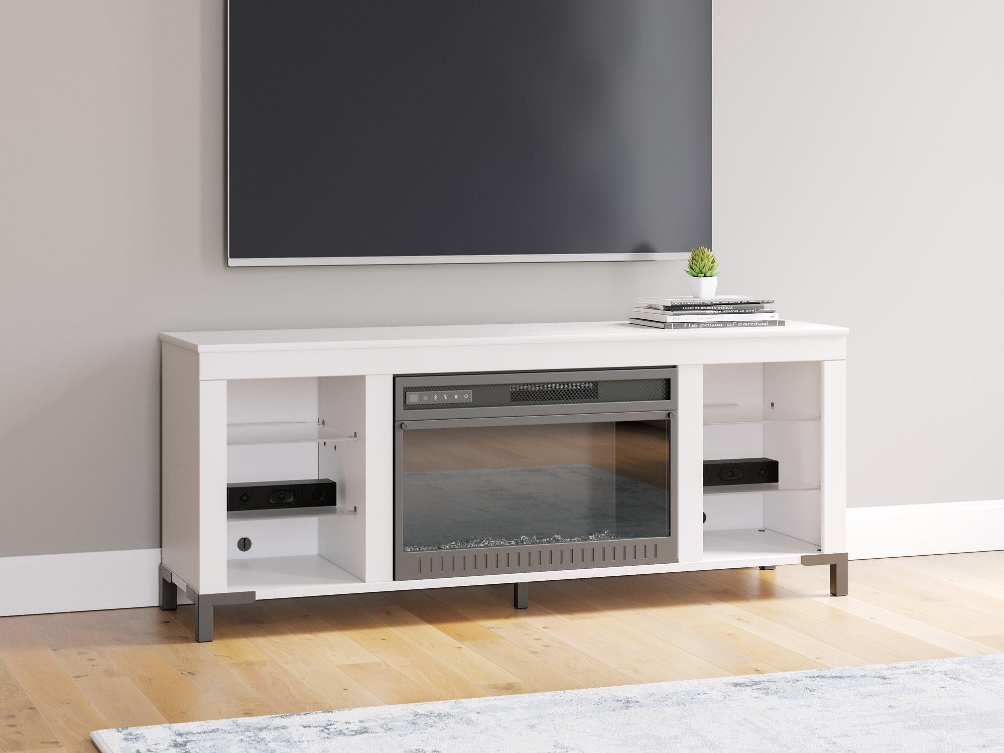 Brollevi 60" TV Stand with Electric Fireplace - Furniture 4 Less Outlet (Salinas,CA)