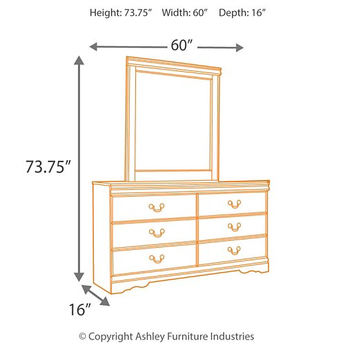 Huey Vineyard Dresser and Mirror - Furniture 4 Less Outlet (Salinas,CA)