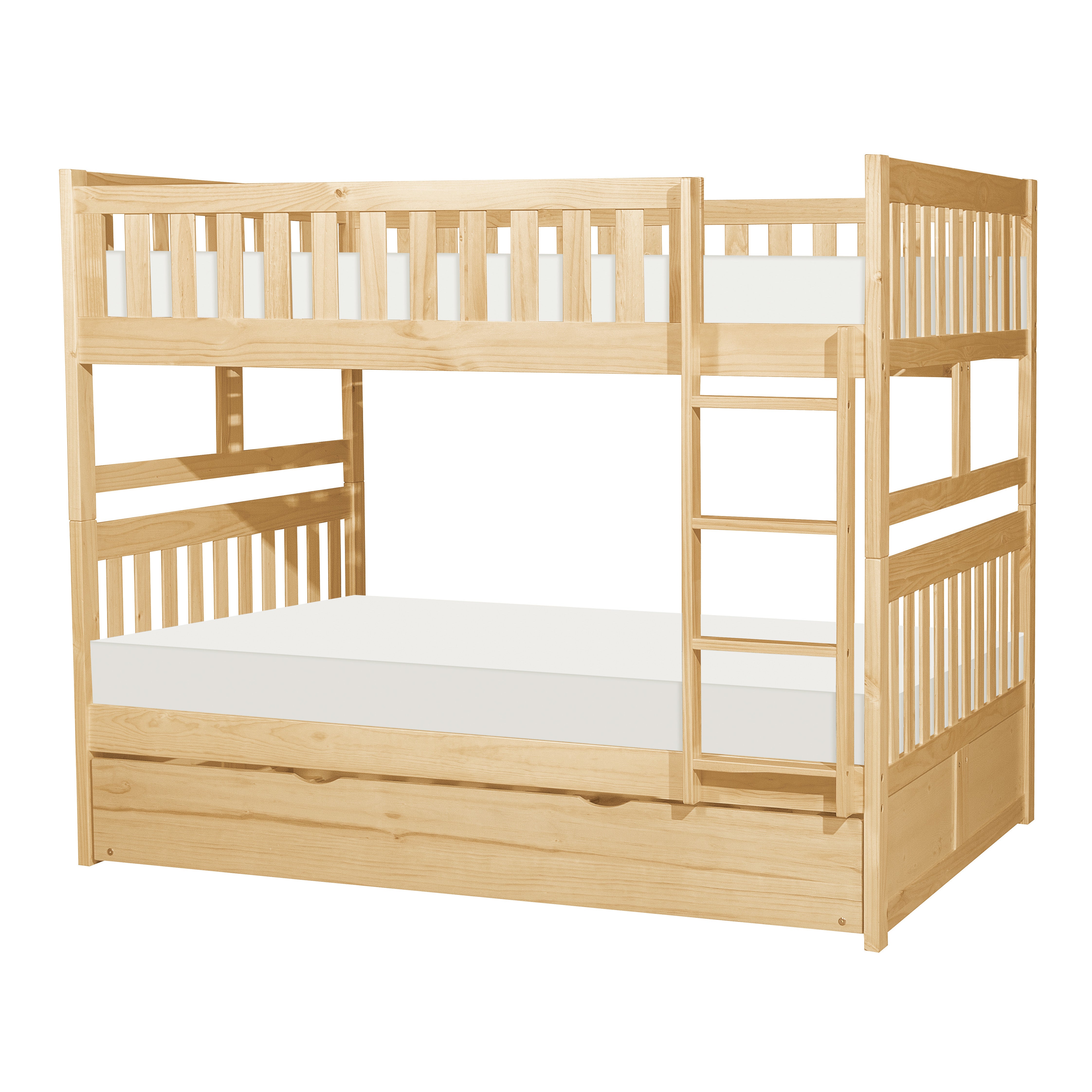 Bartly-(4) Full/Full Bunk Bed with Twin Trundle image